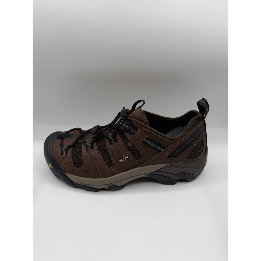 KEEN Atlanta Cool Steel Toe Work Shoes,Men's 11 EE, EU44.5,Brown Multi,EH Rated